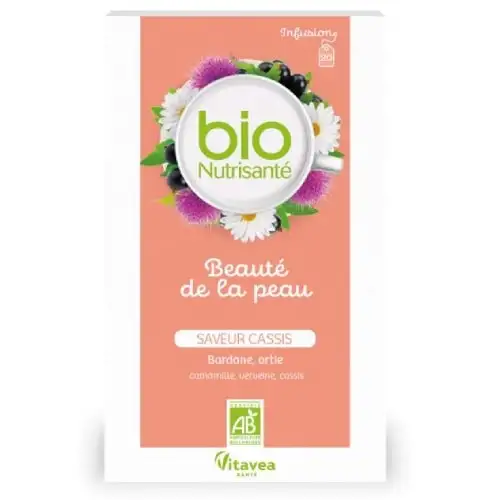 BIO NUTRISANTE - Beauté De La Peau - Saveur Cassis BIO - 20 Sachets