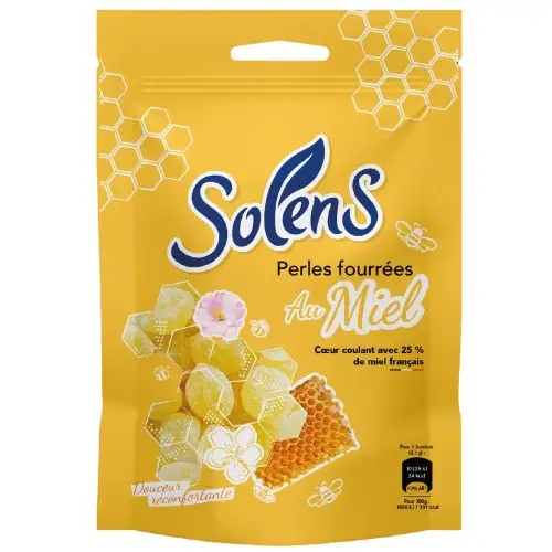 SOLENS - Perles fourrées au miel - 110g