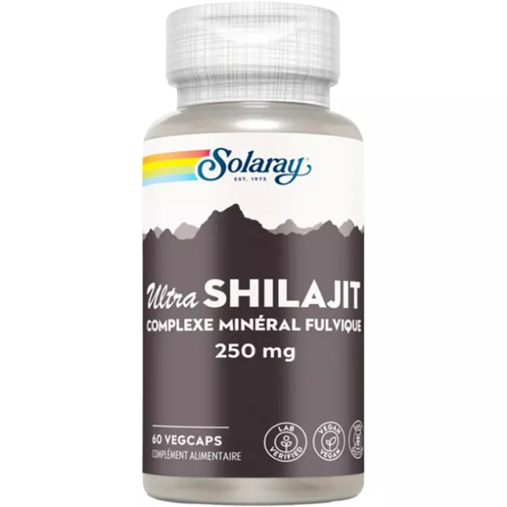 Solaray Ultra Shilajit Complexe Minéral Fulvique 250 mg