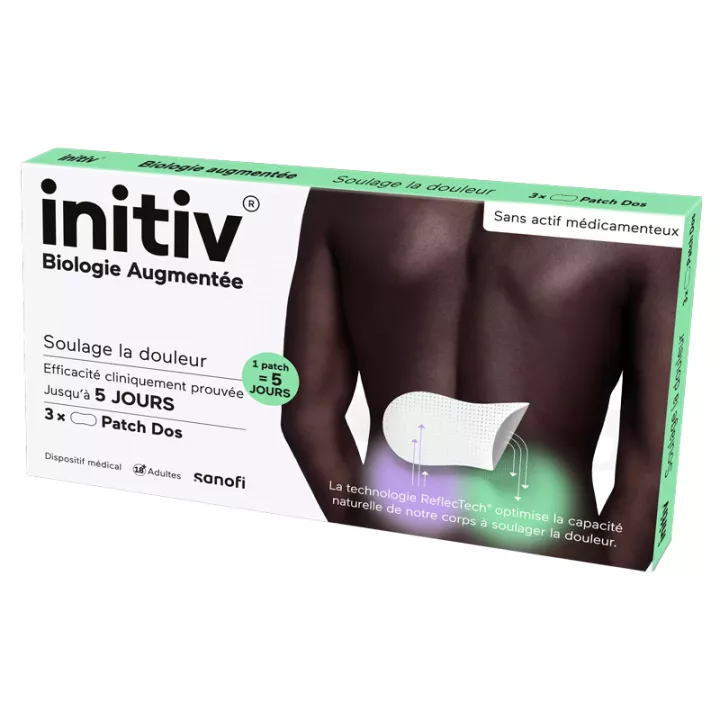 Initiv Patch Dos Soulage La Douleur 3 Patchs