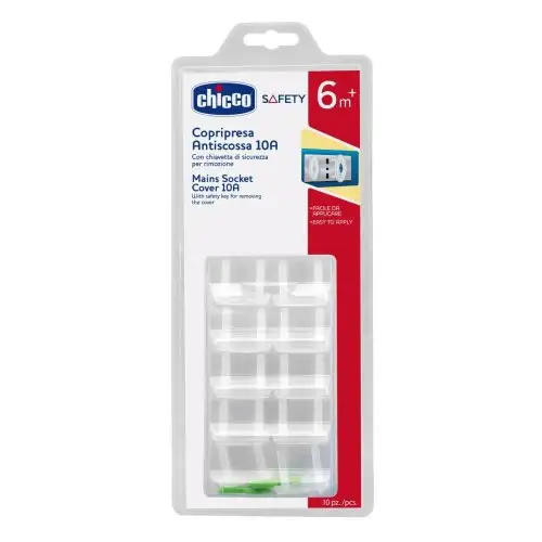 Chicco® Cache-prise antichoc 10A 10 pièces