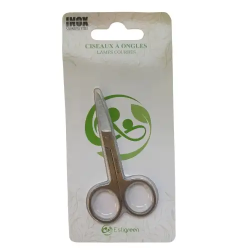 ESTIGREEN - Ciseaux à Ongles Lames Courbes