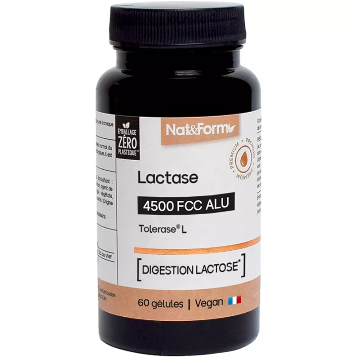 Nat & Form Nutraceutique Lactase 60 gélules
