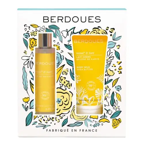 BERBOUES - Coffret Noël Eau de Toilette & Lait Corps - Monoï & Tiaré