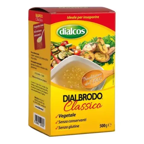 Dialcos Dialbrodo Classico Granulés de Légumes Sans Gluten 500g