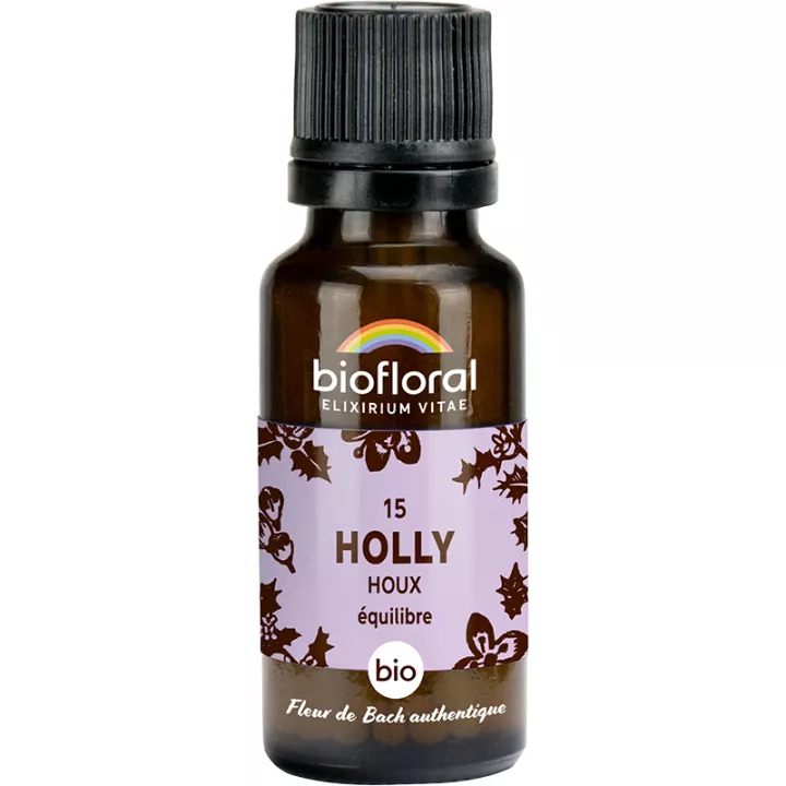Biofloral Fleurs de Bach 15 Holly Granules sans alcool