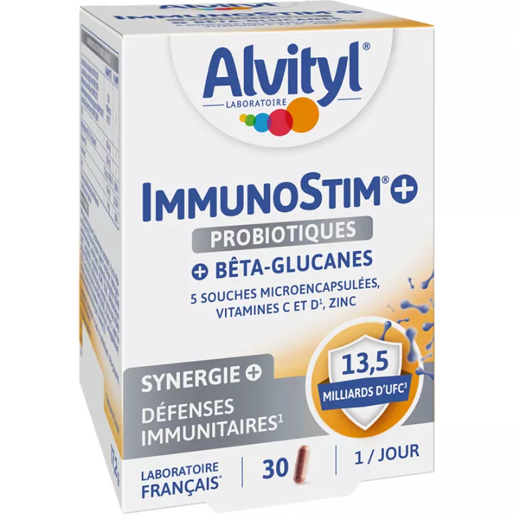 Alvityl ImmunoStim + Probiotiques 30 gélules