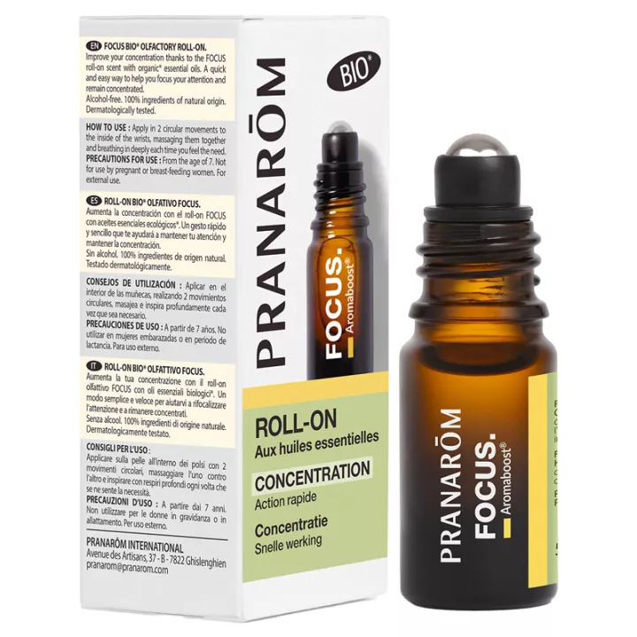Pranarom Aromaboost Focus Roller Bio 5ml