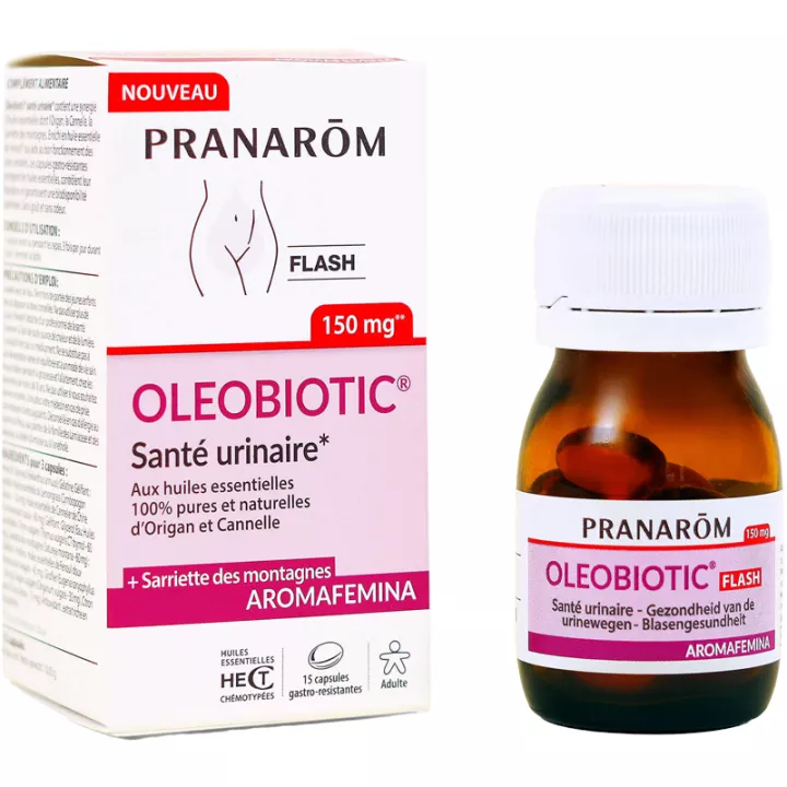 Pranarom Aromafemina Oleobiotic Santé Urinaire 15 capsules