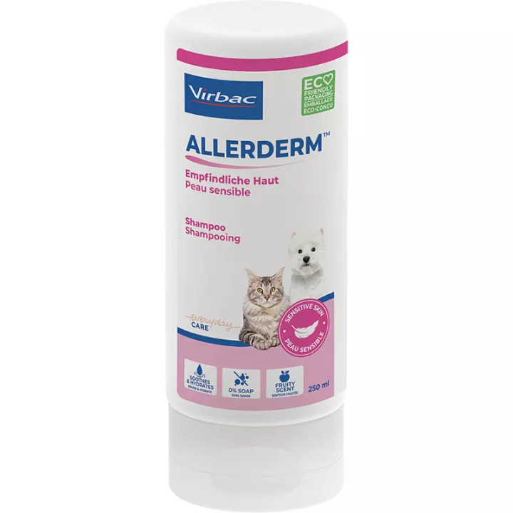 Allerderm Shampooing Peau Sensible Chat & Chien 250 ml