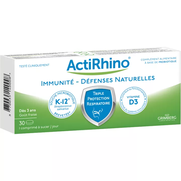 ActiRhino Immunité Défenses Naturelles 30 comprimés