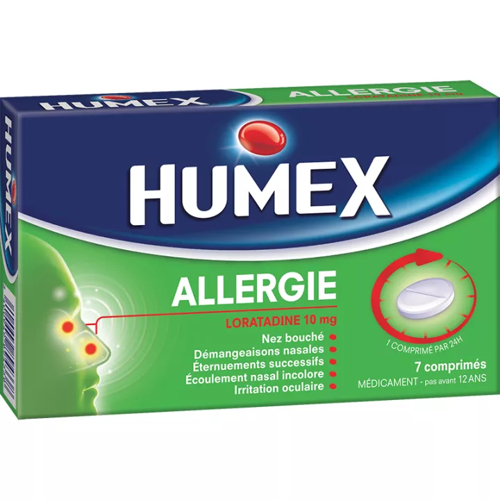 Humex Allergie Loratadine 10 mg 7 comprimés