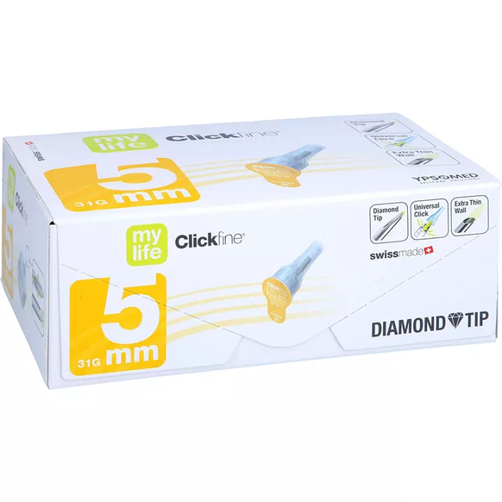 Aiguilles pour Injection d'Insuline 5 mm Mylife