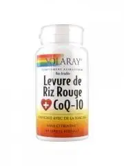 Solaray Levure de Riz Rouge CoQ-10 60 Capsules