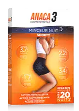 Anaca 3 Shorty minceur Nuit noir taille S/M