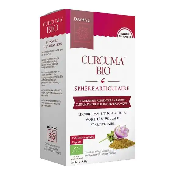 Dayang curcuma bio 15 gélules végétales