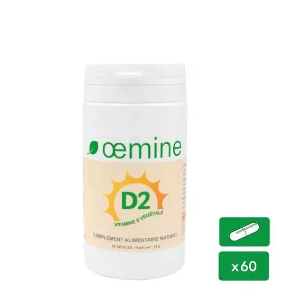 Oemine D2 Végétale 60 Gélules
