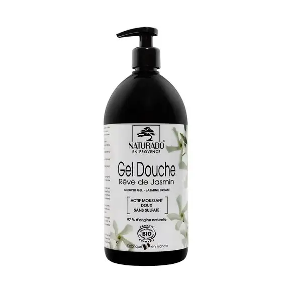 Naturado gel douche bio rève de jasmin - 1L