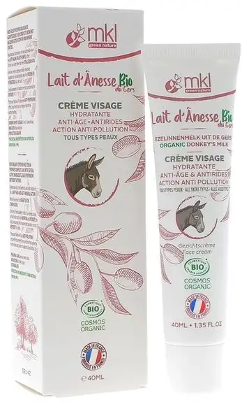 MKL Green Nature Lait d'Anesse Crème Visage Bio 40ml