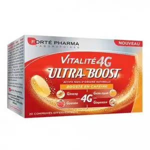 Forte pharma vitalité 4g ultra boost 20 comprimés effervescents