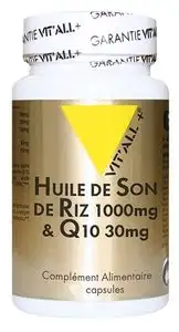 Vitall+ Huile de son de riz 1000mg et q10 30 capsules