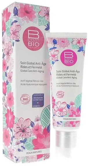 Bcombio soin Global Anti-Âge Rides et Fermeté bio 50ml