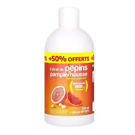 Extrait de Pépins de Pamplemousse Défenses Naturelles 300ml Nutrisanté