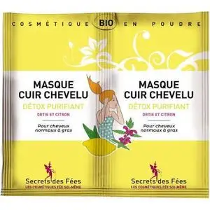Secrets des fées Masque bio cuir chevelu détox purifiant par 2