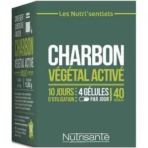 Nutrisanté Charbon Végétal 40 Gélules