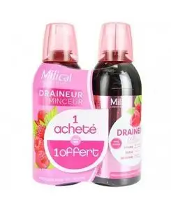 Anti gaspi 01/26 Milical Draineur Ultra Solution buvable Framboise 2X 500ml