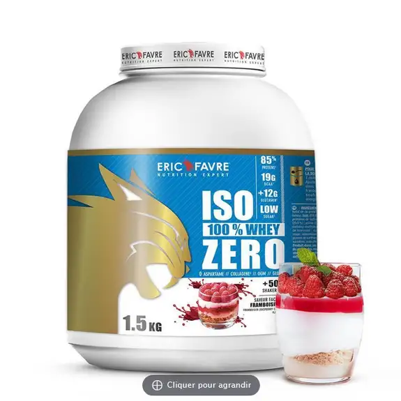 Eric Favre Iso Zero 100% WHEY framboise 1.5kg