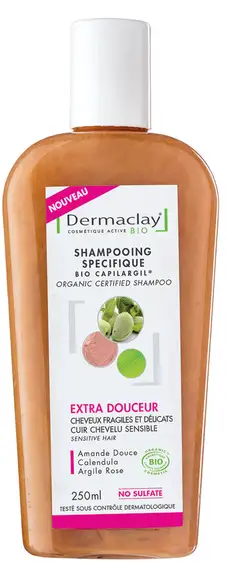 Dermaclay shampooing bio specifique extra douceur 250ml