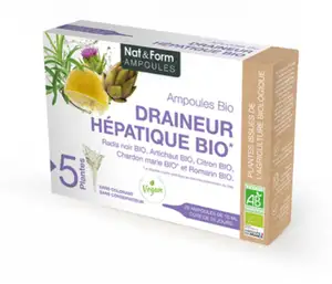 Nat & Form Draineur Hépatique Bio 20 ampoules
