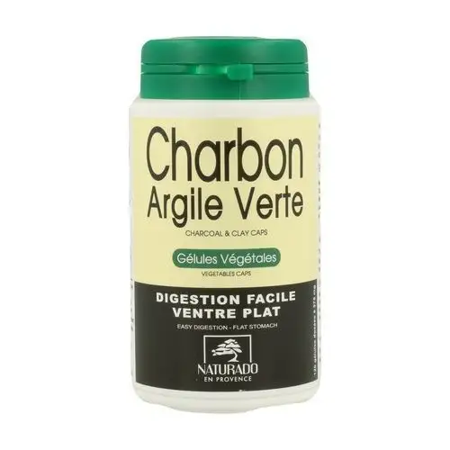 Naturado Argile verte Charbon végétal 120 gélules végétales
