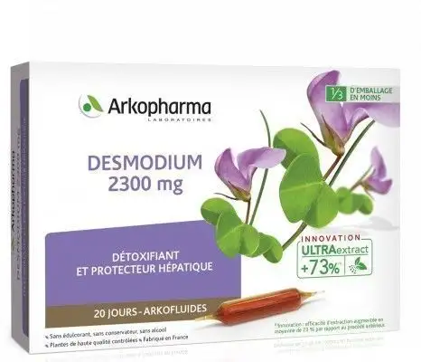 Anti gaspi 11/25 Arkofluides Desmodium 2300 mg 20 ampoules Arkopharma