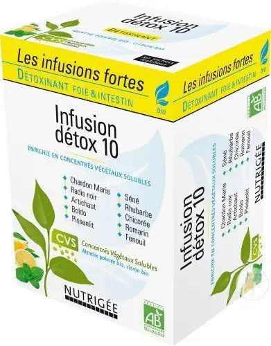 Nutrigée Infusion Detox 10 Bio 30 sachets