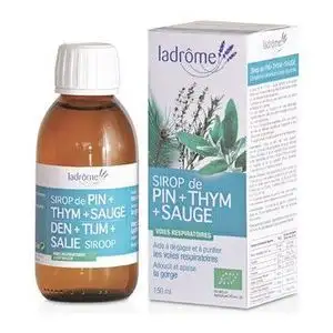 Ladrôme Sirop de Pin+Thym+Sauge Bio - 150 ml