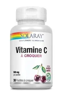Solaray Vitamine C 500 mg 30 Pastilles à Croquer