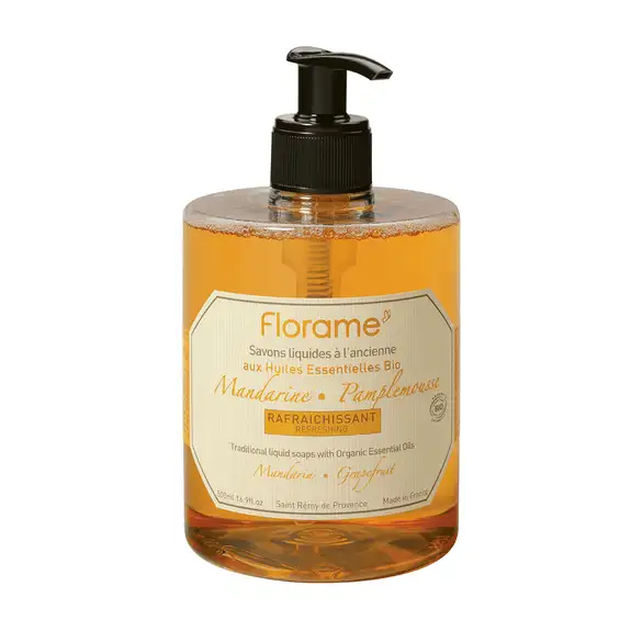 Florame savon liquide Mandarine-Pamplemousse bio 500ml