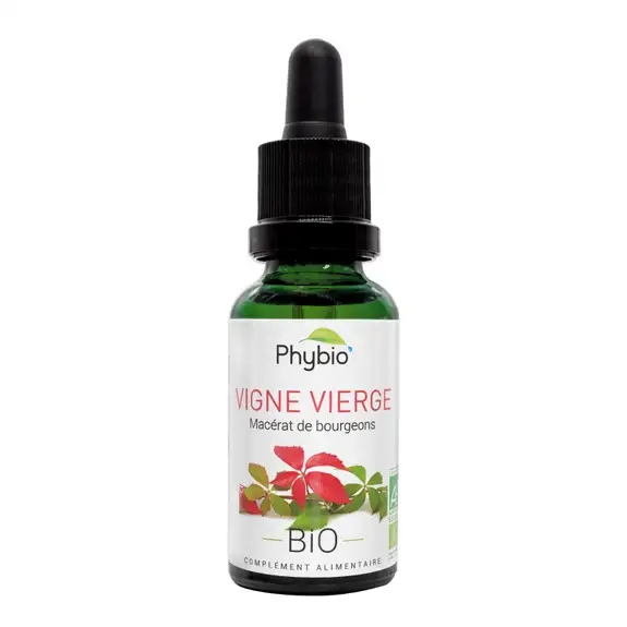 Oemine phybio Macérat de bourgeons bio 30 ml vigne vierge
