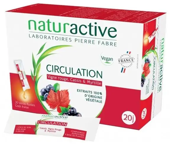Naturactive Circulation 20 Sticks Fluides
