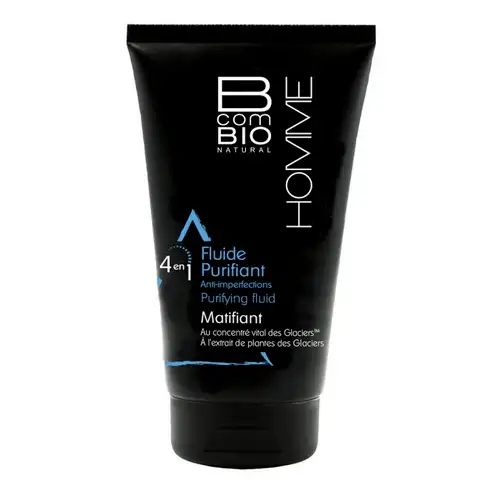 BcomBio homme Fluide Purifiant Matifiant 4 en 1 - 50ml