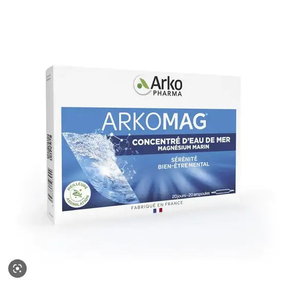 Arkopharma Arkomag Eau de Mer Magnésium Marin 20 Ampoules