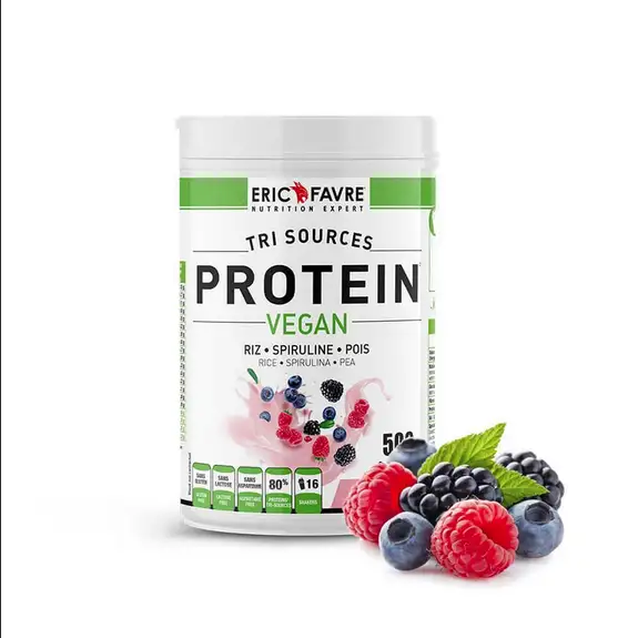 Eric Favre Protéines Vegan fruits rouges 500g