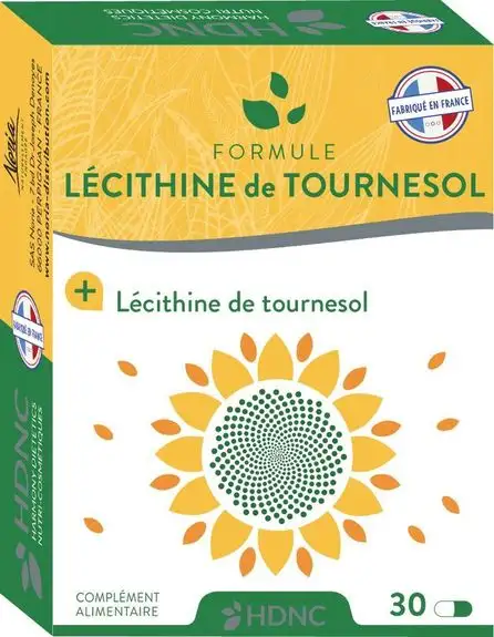 HDNC Lécithine de Tournesol 30 Gélules végétales