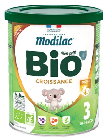 Modilac Mon petit BIO Croissance + 3ème âge 10 à 36 mois - 800 g