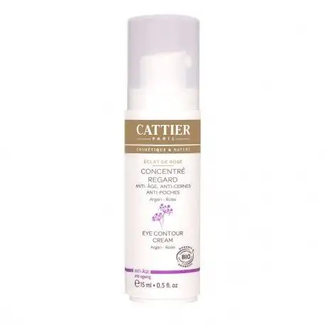 Cattier bio eclat de rose concentre regard 15ml