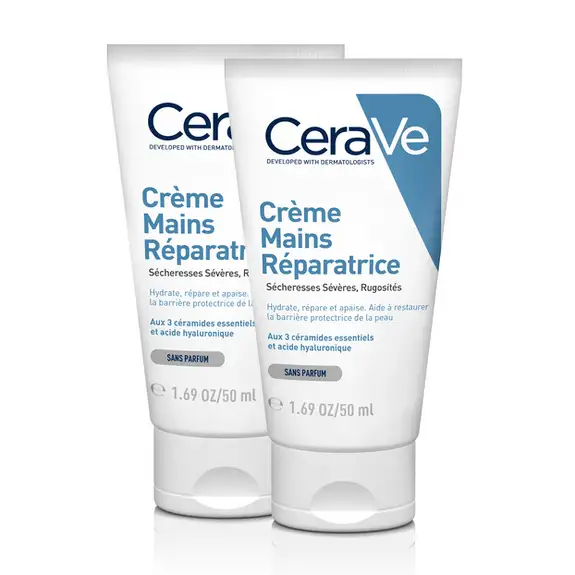 CeraVe Crème Mains Réparatrice Lot de 2 x 50 ml