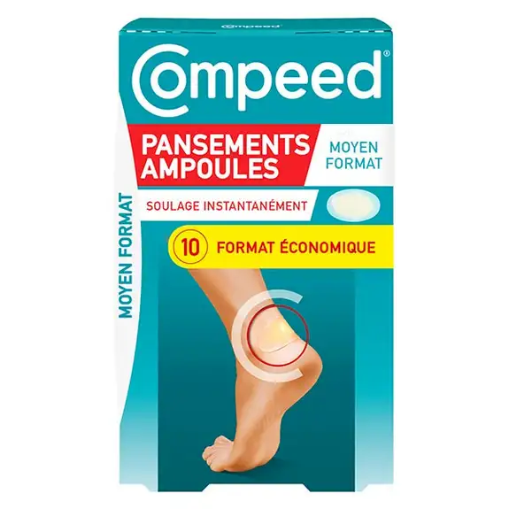 Compeed Pansements Ampoules Moyen Format 10 Pansements