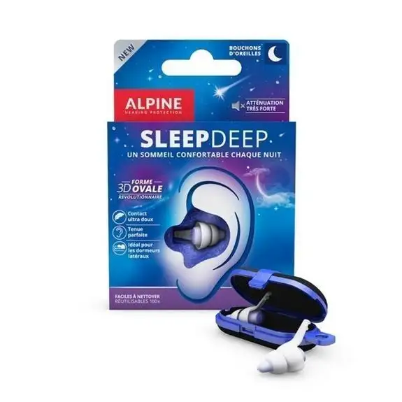 Alpine SleepDeep 2 Bouchons d'Oreilles taille M